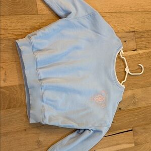 Polo by Ralph Lauren Blue Sweatshirt with Pink Emblem